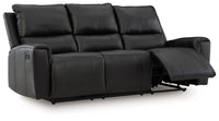 Glossmore - Black - Reclining Sofa
