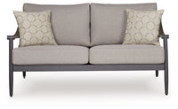 Ocean Beach - Loveseat With Cushion - Gray