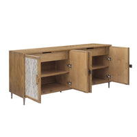 Pulaski Accents - Mid-Century Modern 4 Door Credenza - Multi