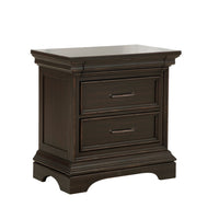 Caldwell - 2 Drawer Nightstand - Brown