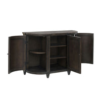 Pulaski Accents - Curved 3 Door Hallway Accent Chest - Brown