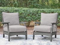 Cove Beach - Lounge Chair With Cushion (Set of 2) - Gray