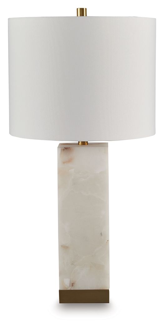 Linderfield - White / Gold Finish - Alabaster Table Lamp