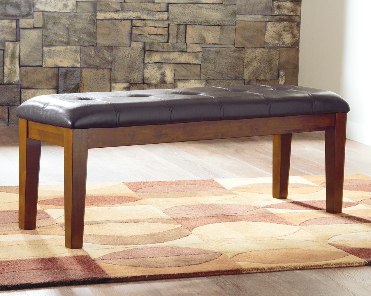 Ralene - Medium Brown - Large UPH Dining Room Bench