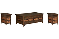 Cottage Lane - Rectangular Lift Top Cocktail Table Set