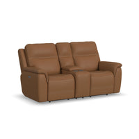 Sawyer - Power Reclining Loveseat With Console, Power Headrests, Lumbar