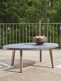 Harmony Headlands - Oval Cocktail Table - Natural / Gray