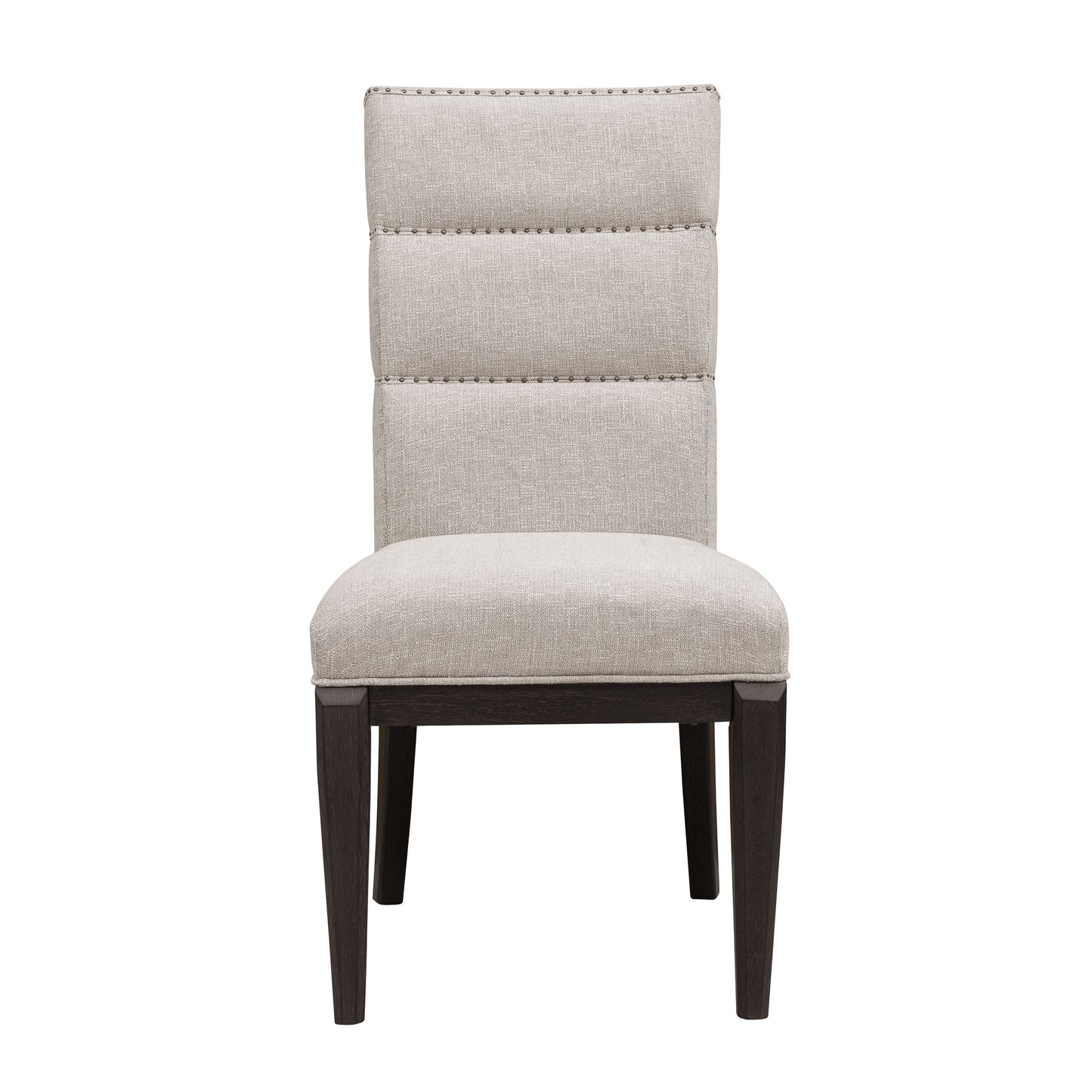 West End Loft - Upholstered Side Chair (Set of 2) - Brown & Pearl Silver