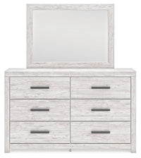 Cayboni - Whitewash - Dresser And Mirror