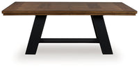 Greddinton - Brown / Black - Dining Extension Table