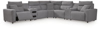 Modmax II - Reclining Sectional - Salt And Pepper