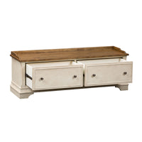 Morgan Creek - Storage Hall Bench - White