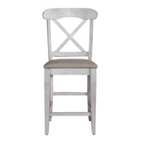Ocean Isle - Upholstered X Back Counter Chair