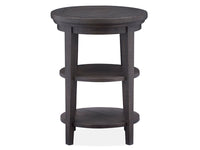 Westley Falls - Round Accent End Table - Graphite