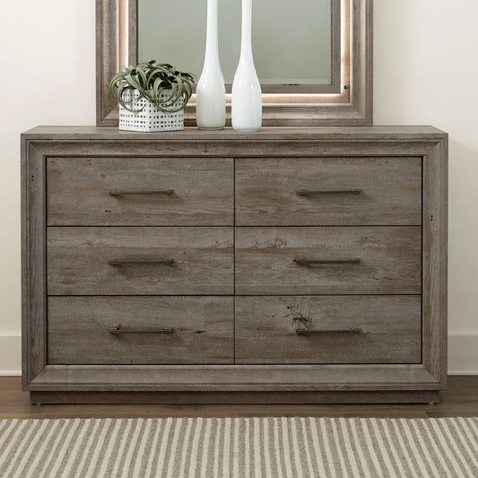 Horizons - 6 Drawer Dresser - Gray