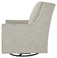 Kambria - Fog - Swivel Glider Accent Chair