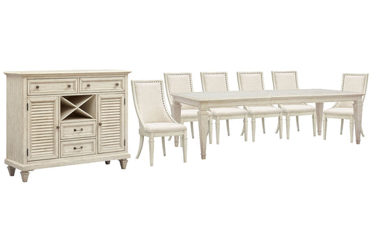 Newport - 8 Piece Extendable Rectangular Dining Table Set
