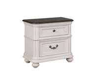 B0162N - Nightstand - White - Wood