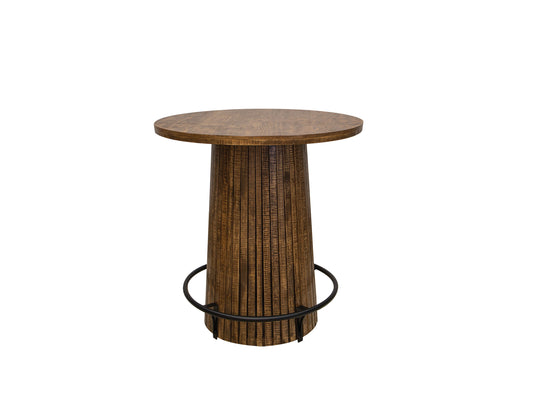 Tiza - Bistro Table - Peanut Brown / Chalk Colors