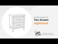 Battelle - Two Drawer Night Stand - Tan