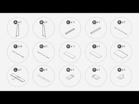 Yarlow - Home Office Desk and Shelf - Black