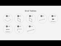 Donnesta - Occasional Table Set (Set of 3) - Gray / Black