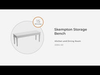 Skempton - Storage Bench - White