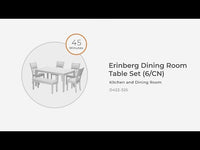 Langwest - Dining Room Table Set (Set of 6) - Brown