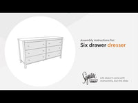 Bermacy - Light Brown - Six Drawer Dresser